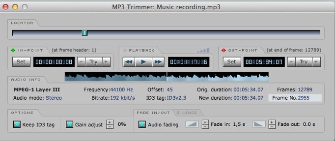MP3 Trimmer for Mac 