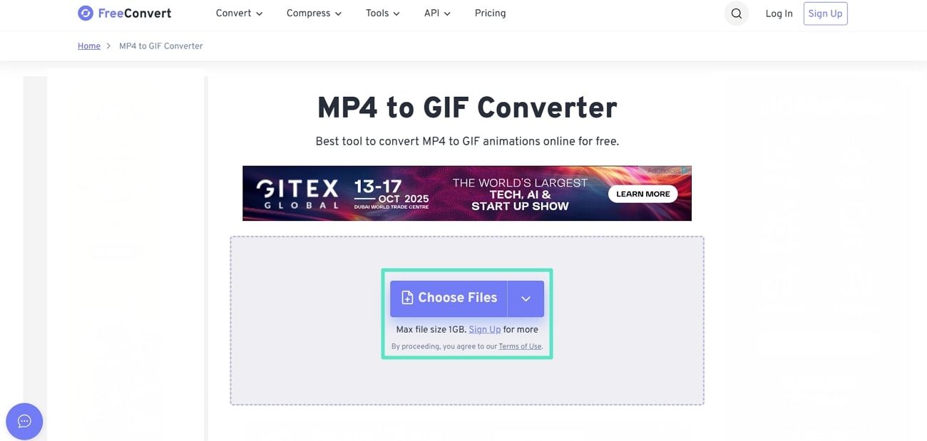 choose mp4 files freeconvert
