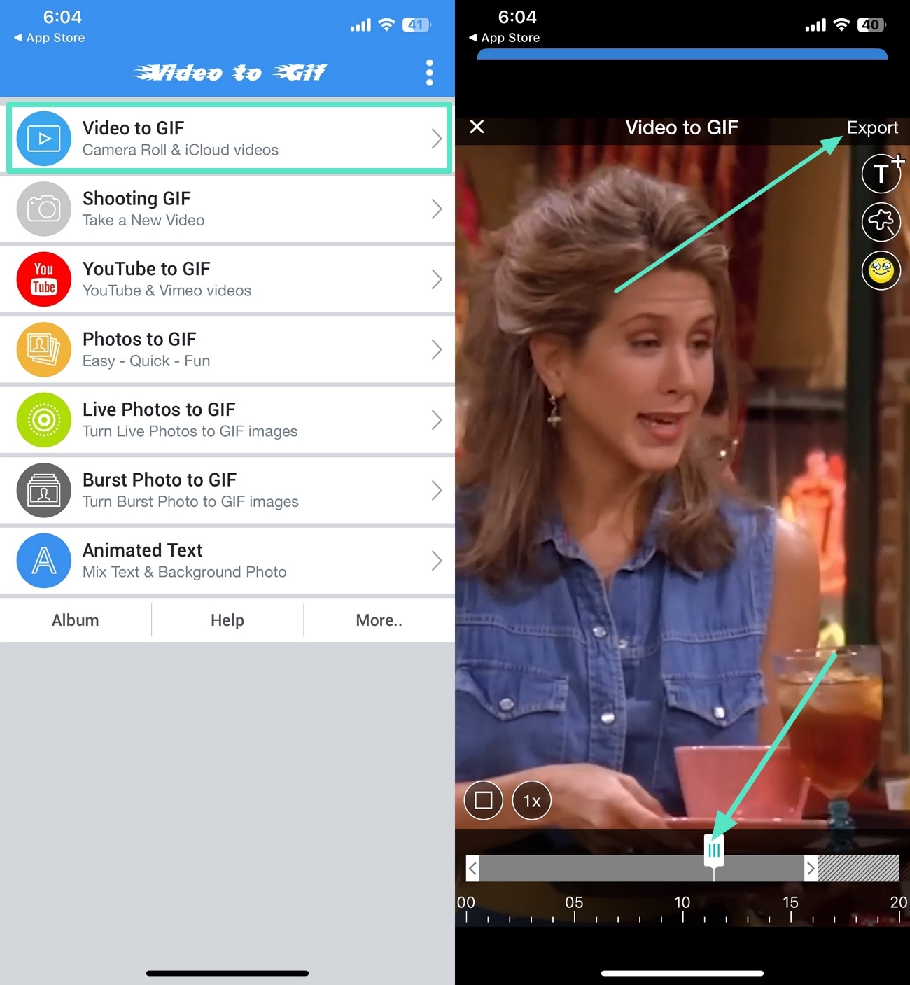 ios app mp4 into gif