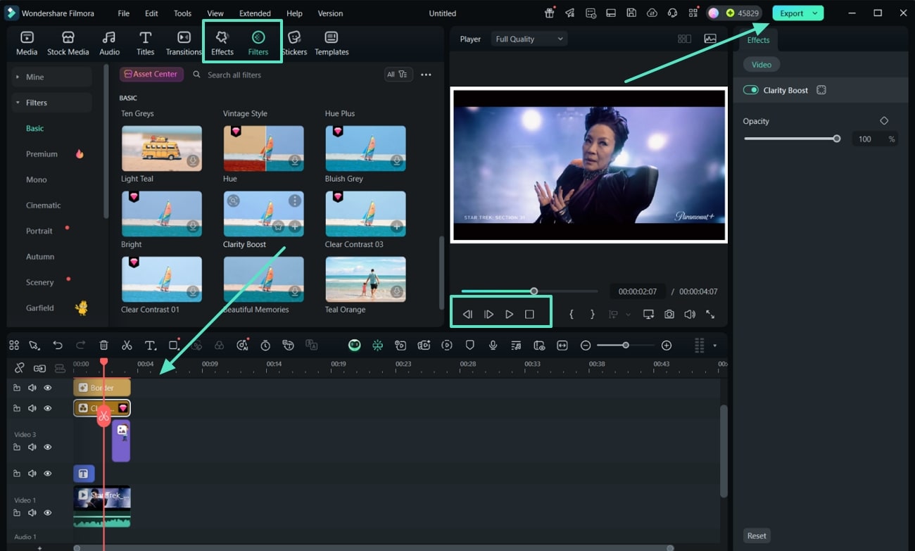 enhance visual and export