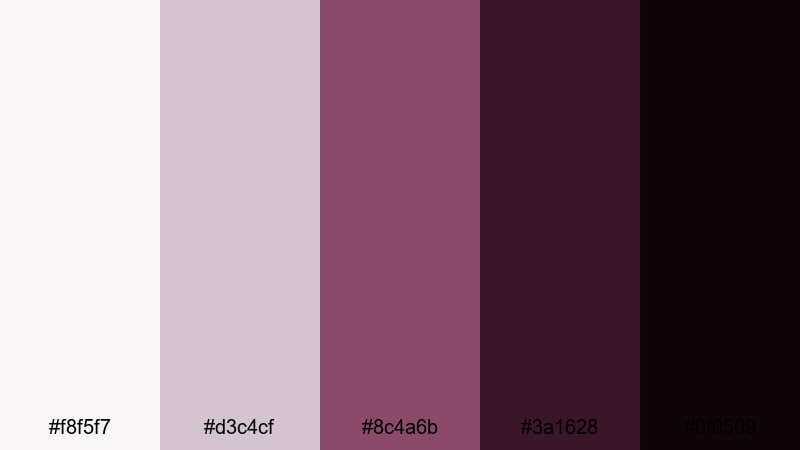 mulberry minimal luxe mulberry color palette with hex codes