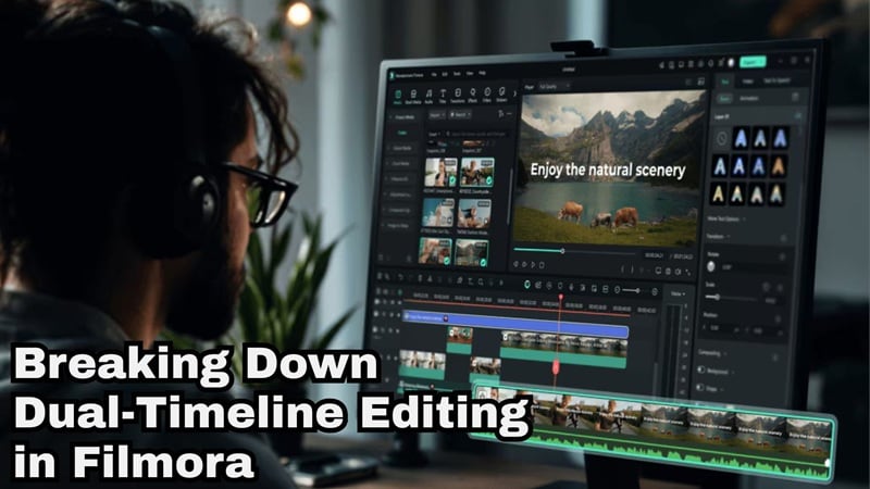 exploring dual timeline editing in filmora