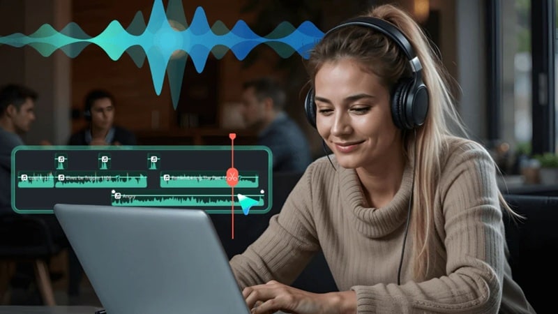 dual timeline for syncing audio