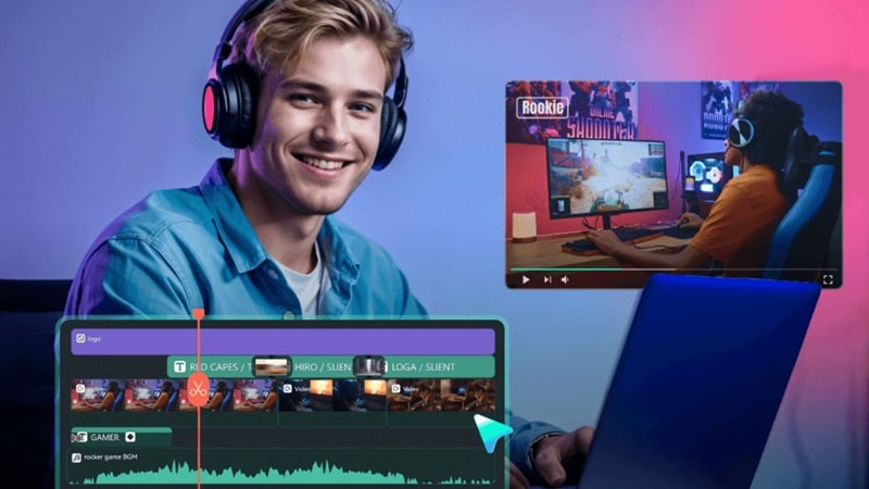 using compound clip for dual timeline