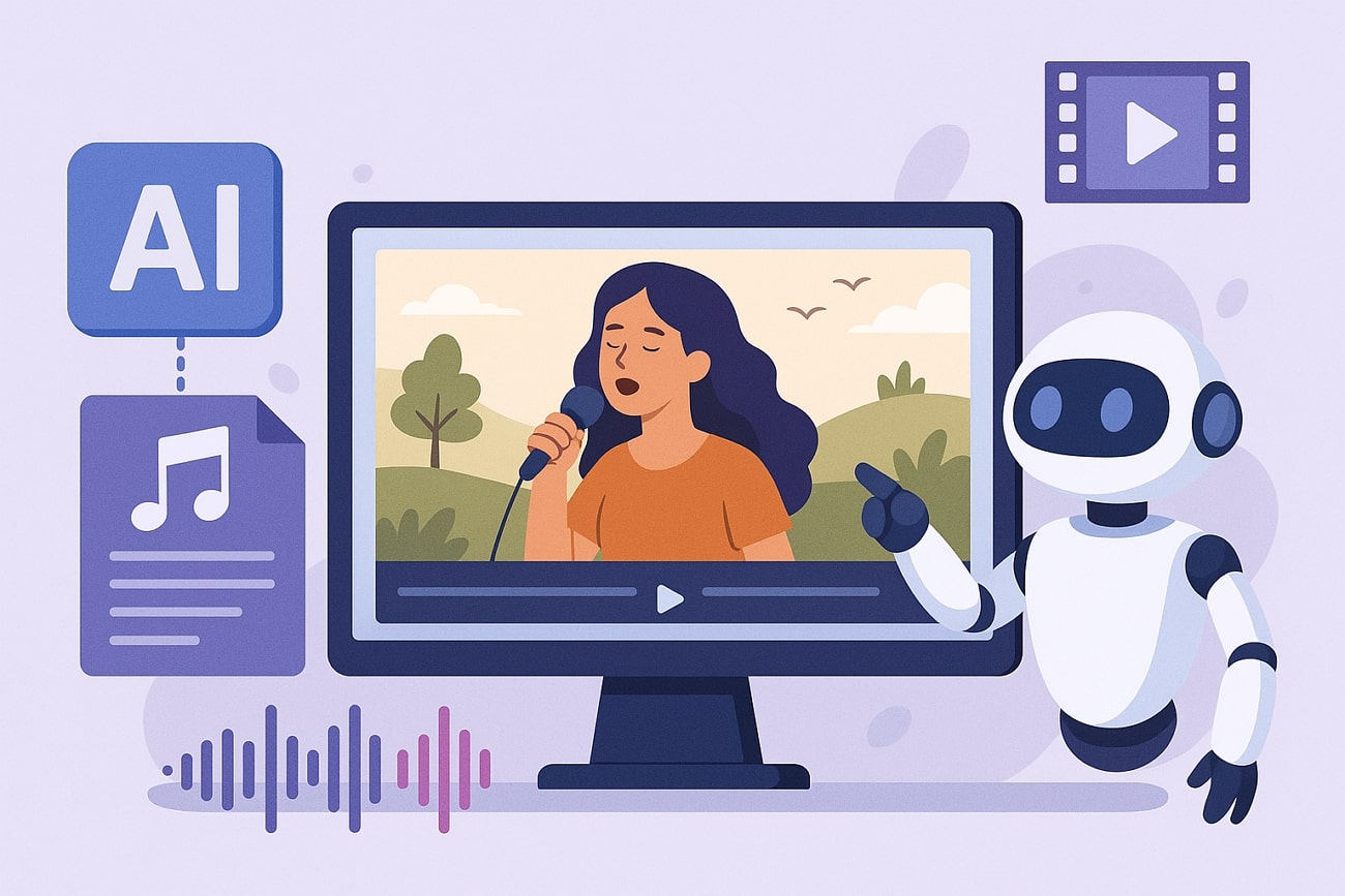 use ai lyrics to video