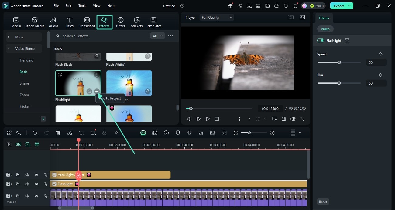 apply effects to video
