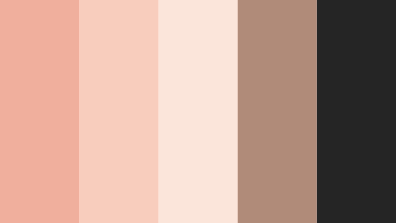 muted brand identity muted salmon color palette with hex codes