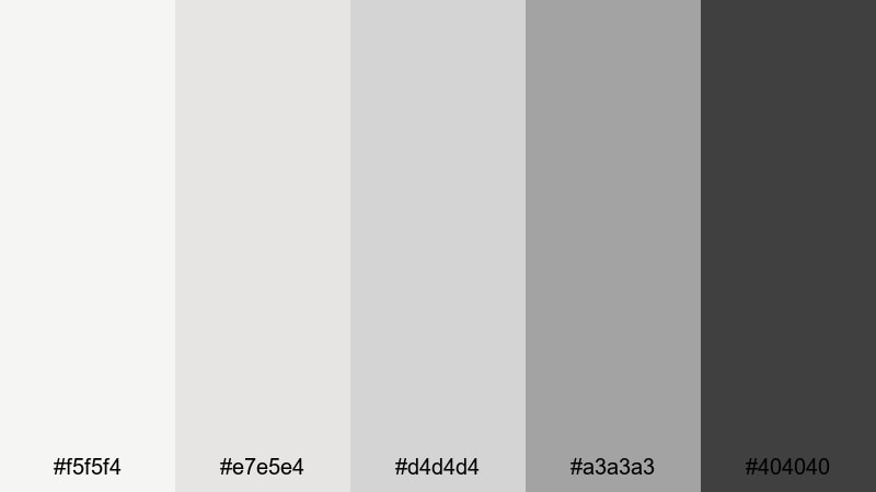 muted brand neutral professional color palette with hex codes