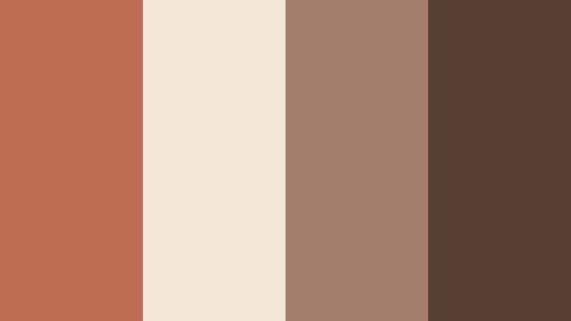 muted canyon fade sunbaked clay color palette with hex codes