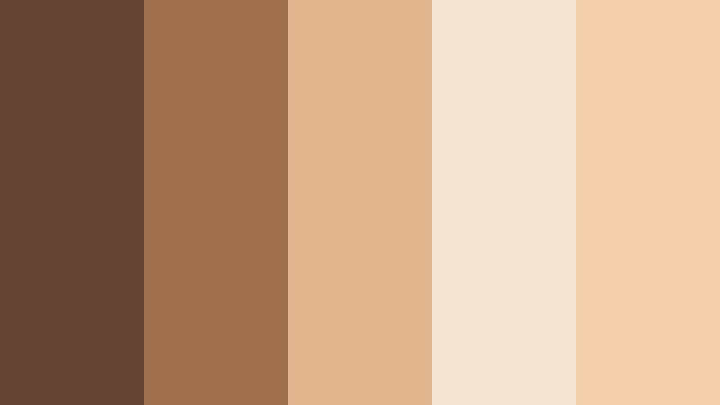 muted caramel grid soft cocoa brown color palette with hex codes