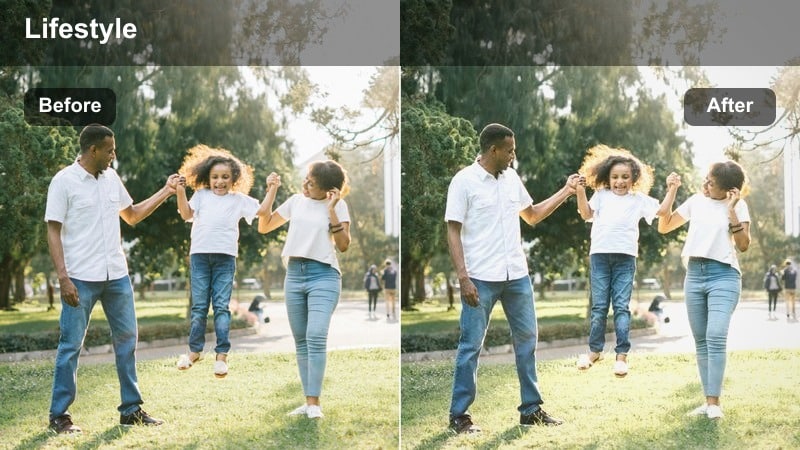 Person crossing a gray city crosswalk on an overcast day with muted tones.