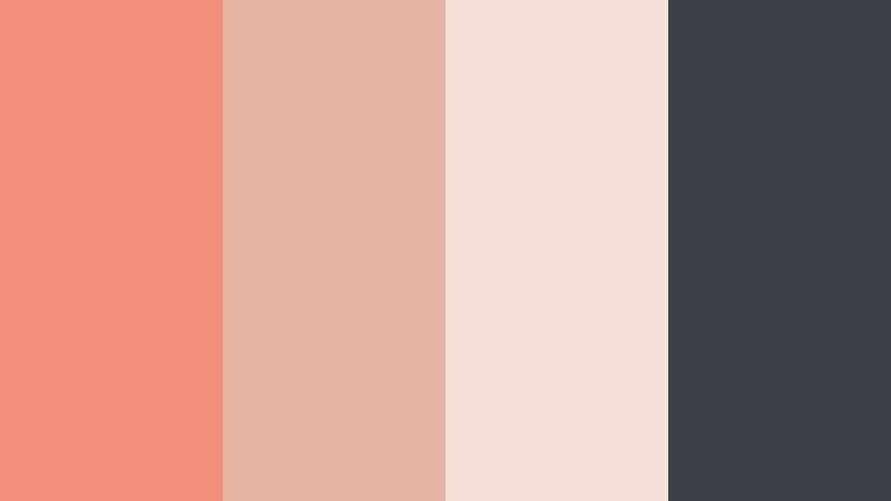 muted coral cinema grade soft coral color palette with hex codes