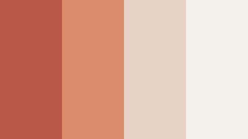 muted coral workspace rust coral color palette with hex codes