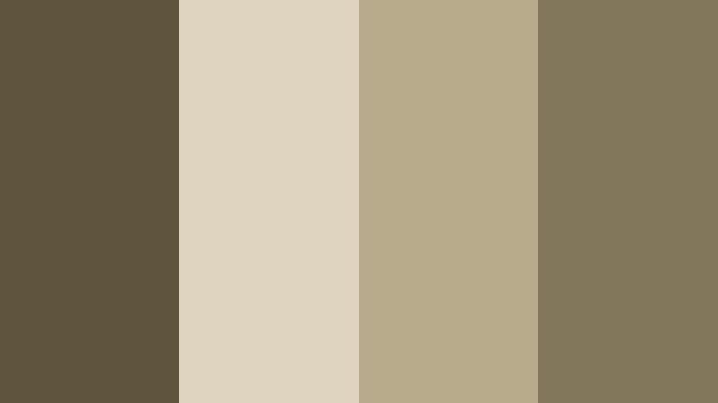 muted courtyard shadows olive clay color palette with hex codes