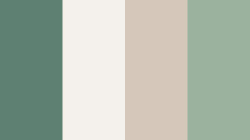 muted garden whisper cool eucalyptus color palette with hex codes