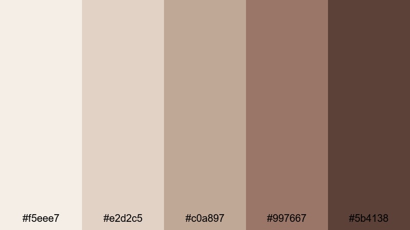 muted hearth glow scandinavian color palette with hex codes