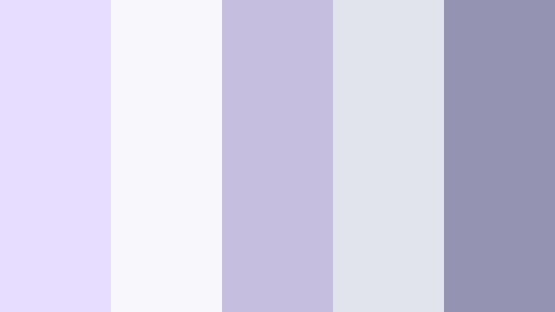 muted lilac workspace baby lilac color palette with hex codes