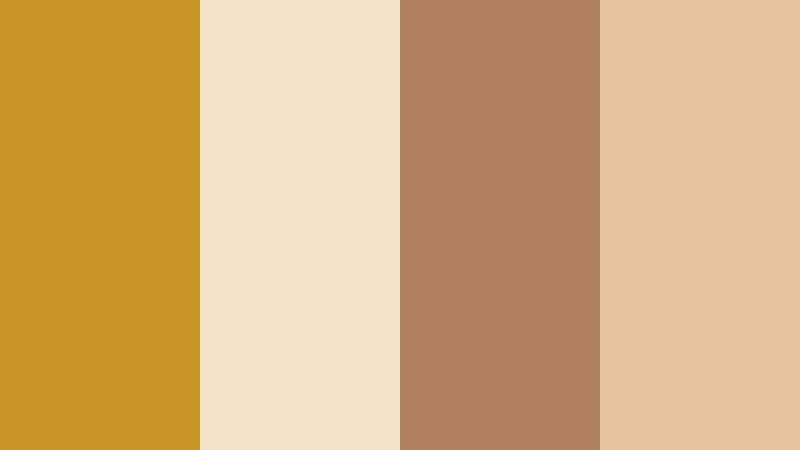 muted morning brew vintage mustard color palette with hex codes
