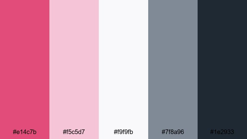 muted raspberry interface raspberry color palette with hex codes