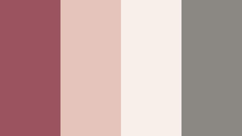 muted rose editorial dusty rosewood color palette with hex codes