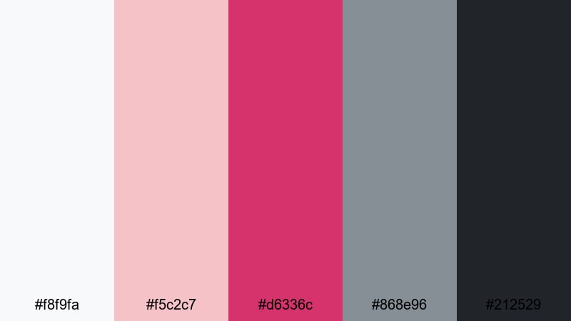 muted ruby ux ruby color palette with hex codes