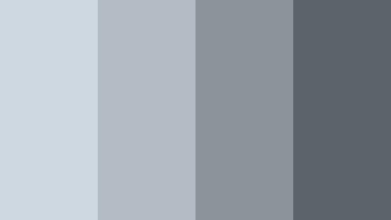 muted silver monochrome powder blue gray color palette with hex codes