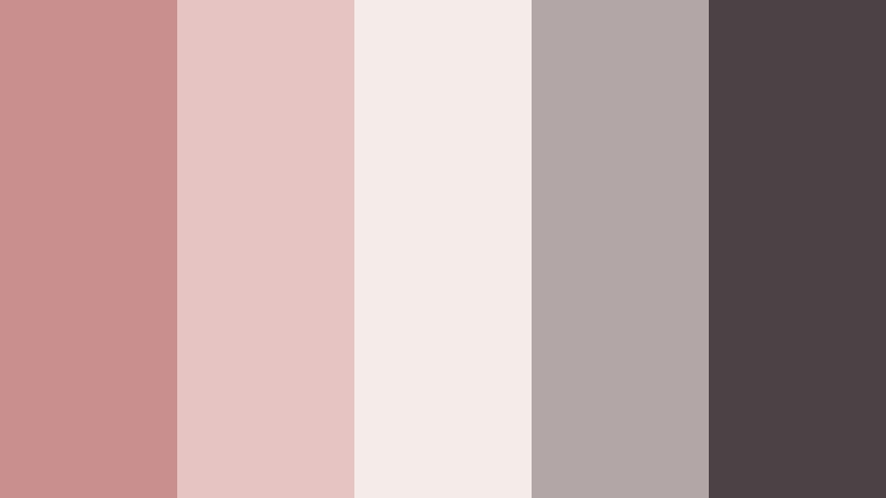 muted studio loft faded rose color palette with hex codes