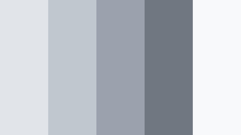 muted studio loft ice blue gray color palette with hex codes