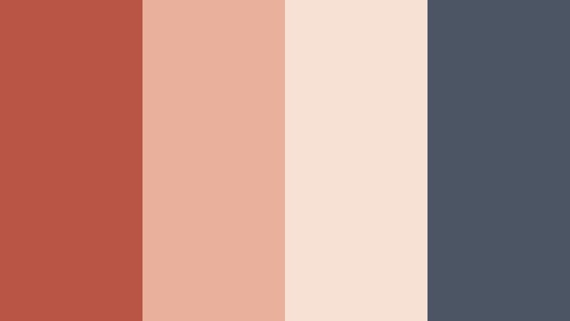 muted terra interface terracotta rose color palette with hex codes