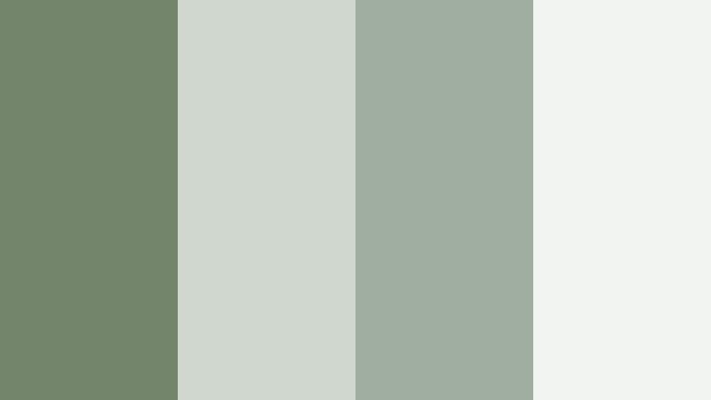 muted terrace greens sage leaf color palette with hex codes