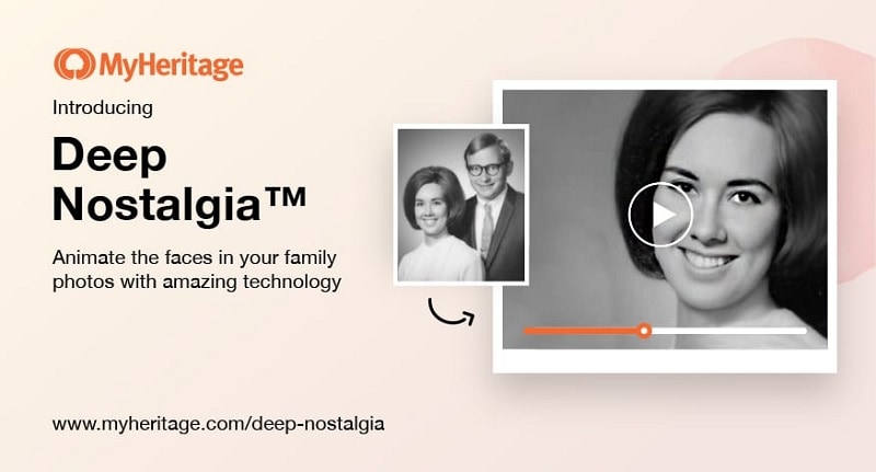 myheritage deep nostalgia website