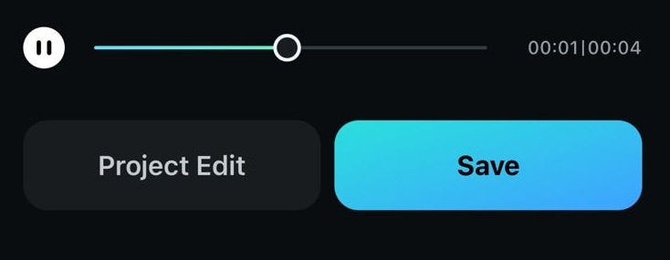 save or edit the video result