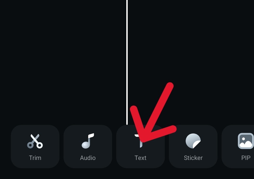 filmora mobile text feature