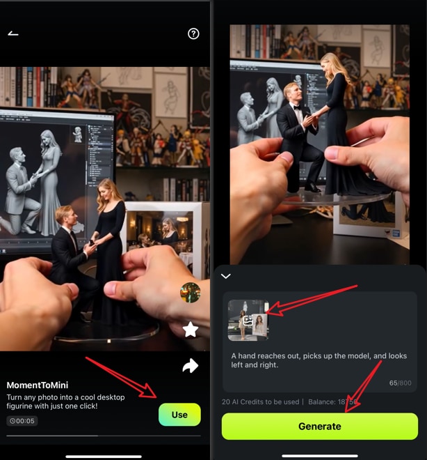 generate a nano style video in filmora