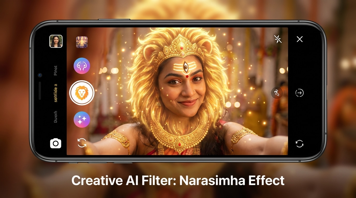 Narasimha Jayanti AI poster Gemini creation