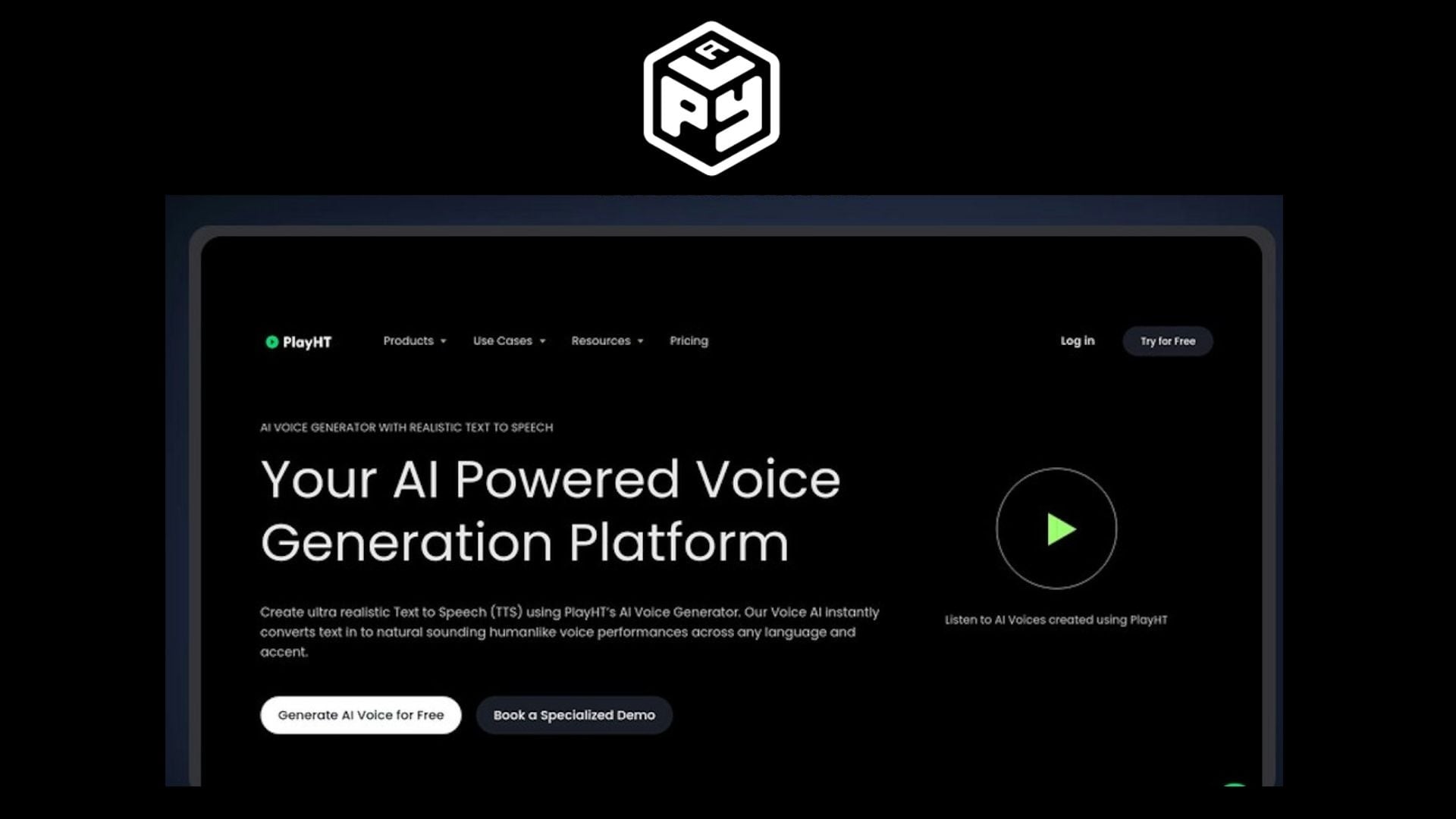 play ht ai voice generator