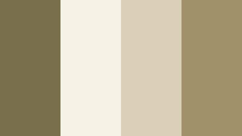 natural canvas basics olive clay color palette with hex codes