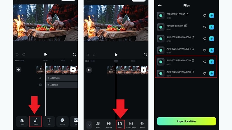 ajouter des sons de la nature