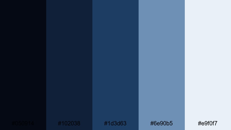navy glass boardroom formal color palette with hex codes
