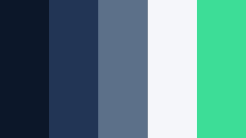 navy slate interface contrast navy color palette with hex codes