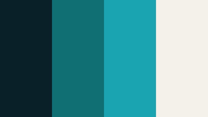 nebula drift teal galaxy teal color palette with hex codes