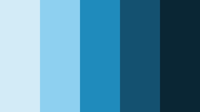 neo glacier cybergrade cool glacier blue color palette with hex codes