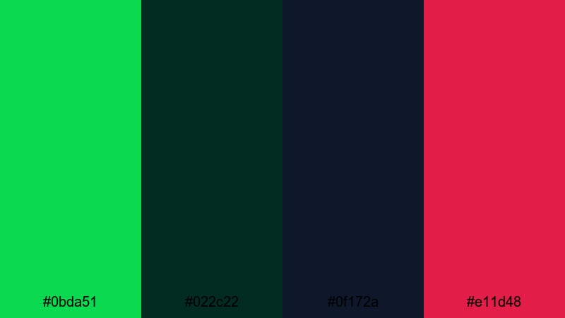 neo noir malachite malachite color palette with hex codes