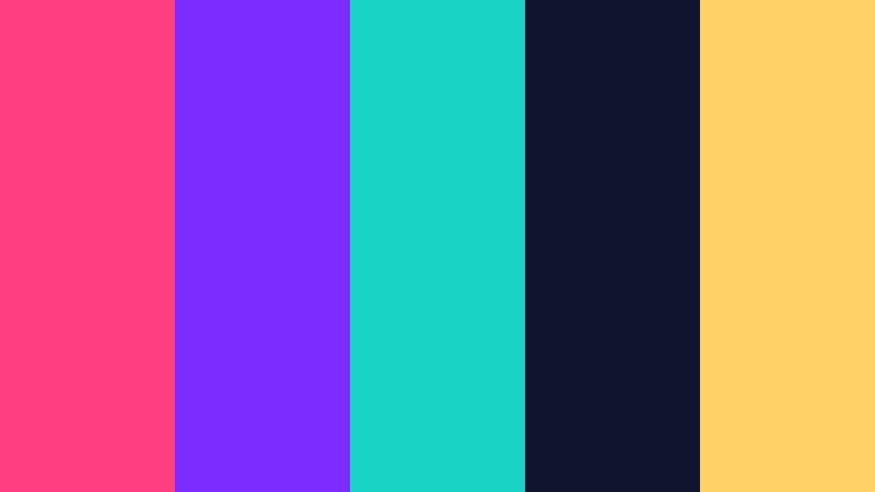 neon afterimage vhs color color palette with hex codes