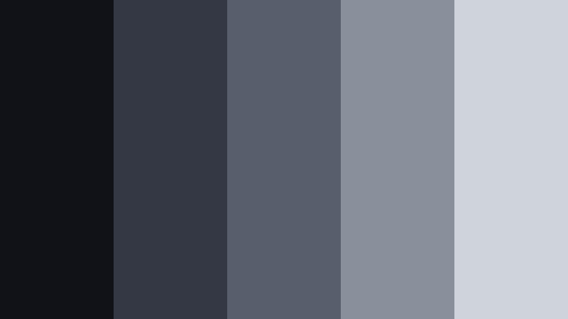neon alley contrast film texture gray color palette with hex codes