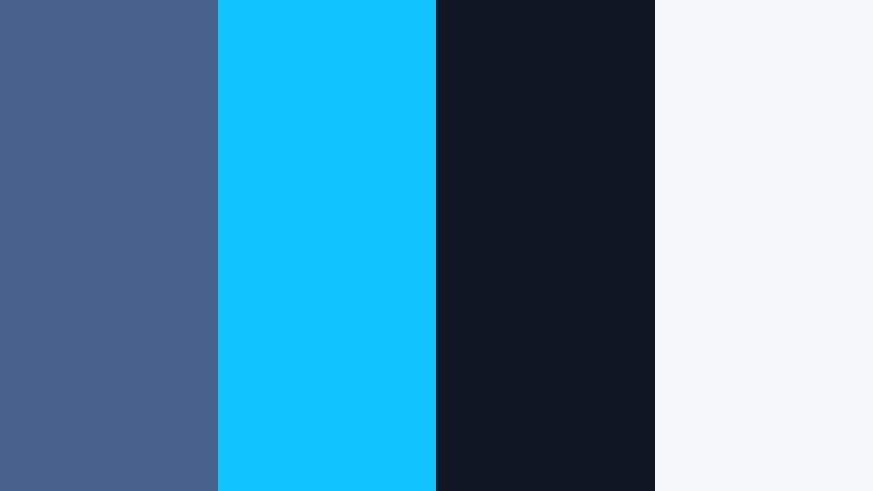 neon alley drift soft denim blue color palette with hex codes
