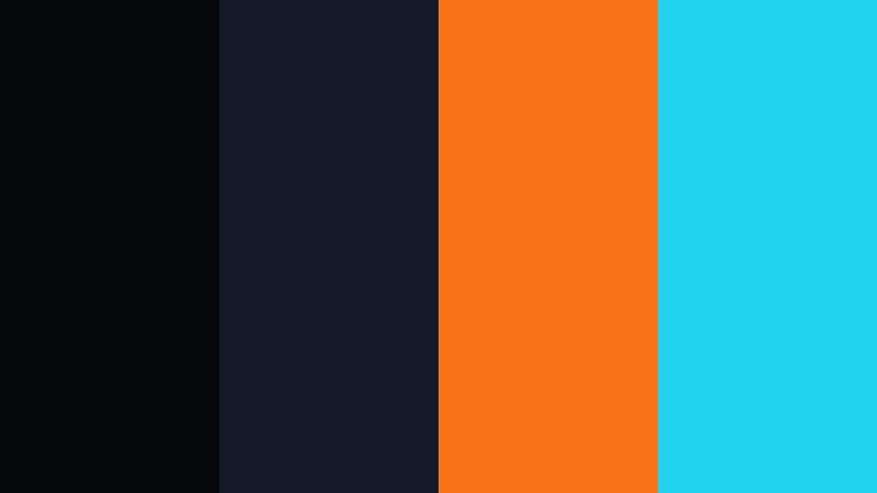 neon alley nights coal black color palette with hex codes