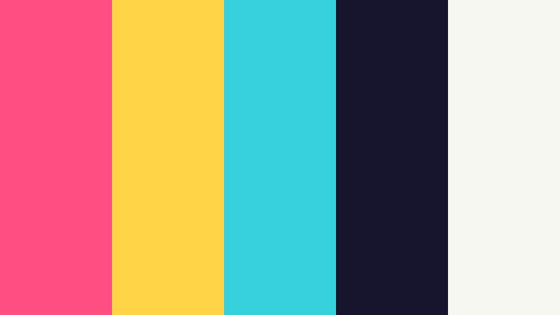 neon carnival pulse triadic color color palette with hex codes