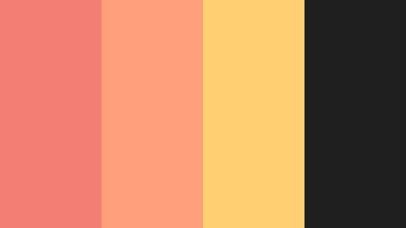 neon coral pop faded coral color palette with hex codes
