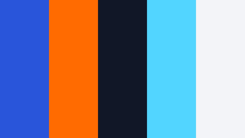 neon current royal blue and orange electronics store color color palette with hex codes